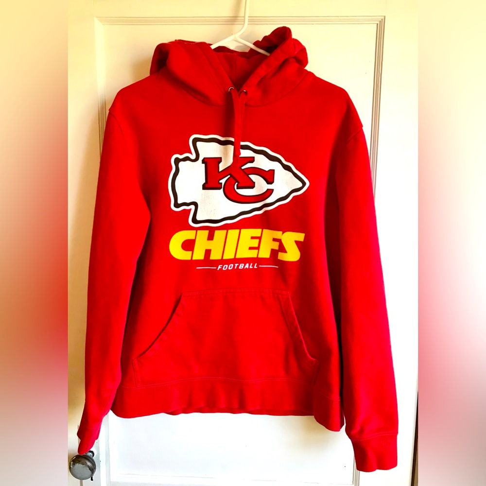 Kansas City Chiefs Fanatics Red Arrowhead Hoodie Mens Size Large